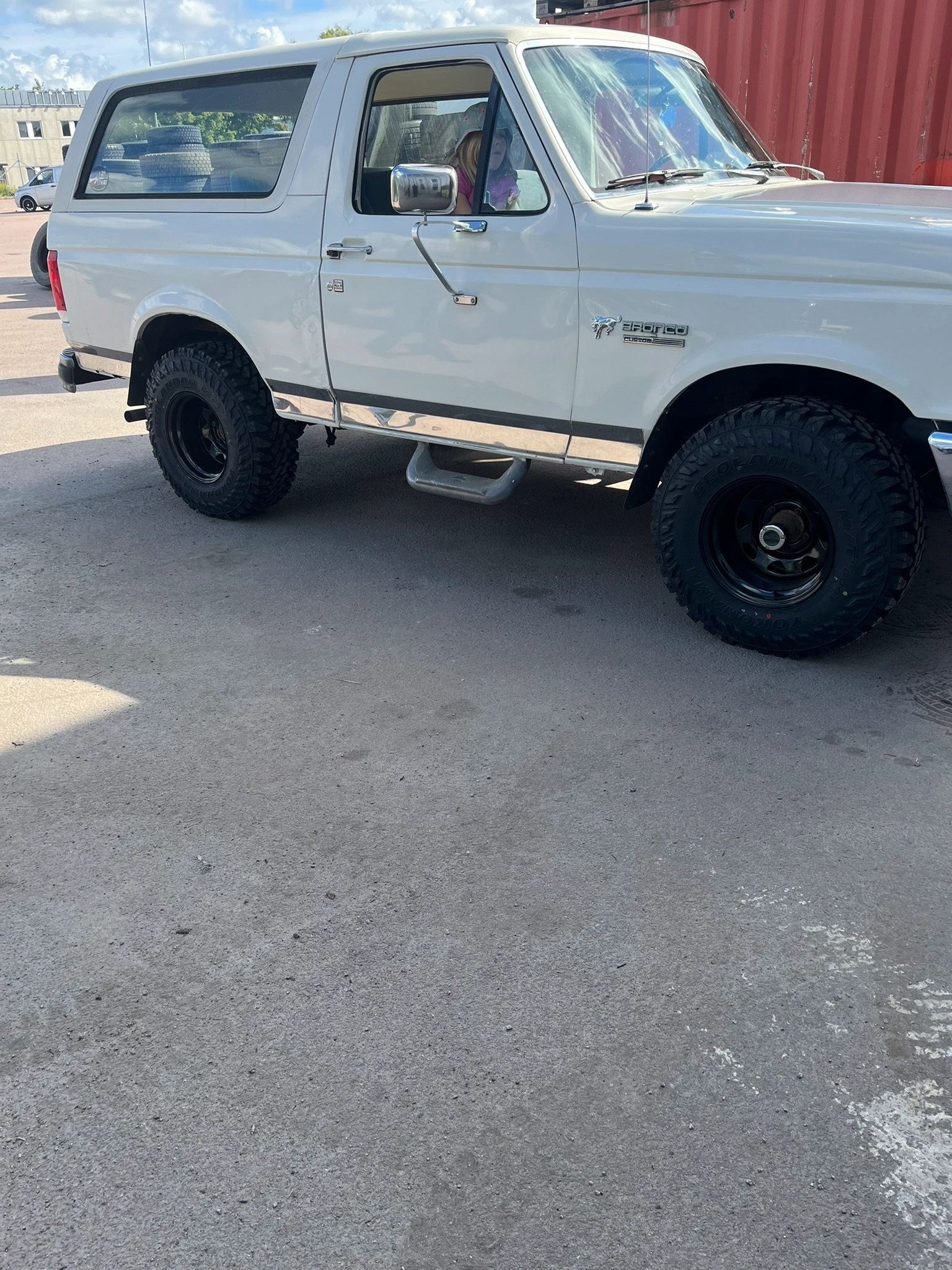 Däckservice lastbil